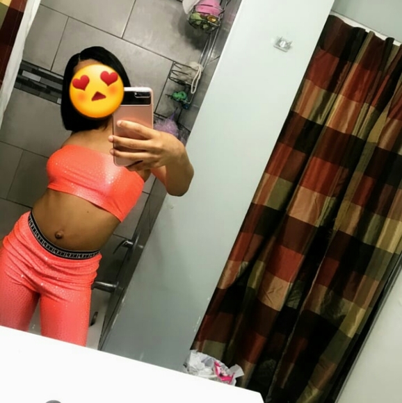 Neon Orange Two piece - Picture 2 of 2